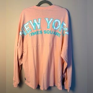 Spirit Jersey New York Times Square XL Pink Bubba Gump Long Sleeve Unisex NYC